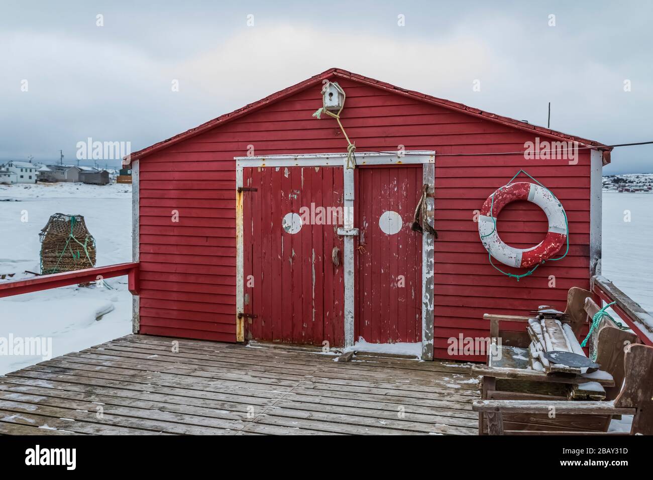 Stage at the home of Desmond Adams in Joe Batt's Arm on Fogo Island