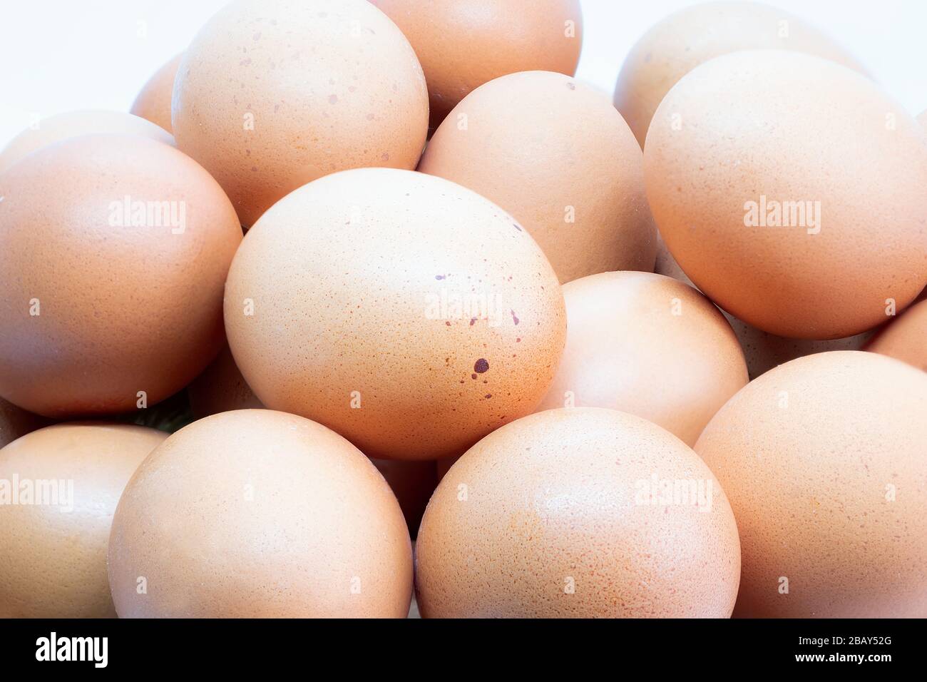Organic farm eggs from ecologically clean areas Stock Photo