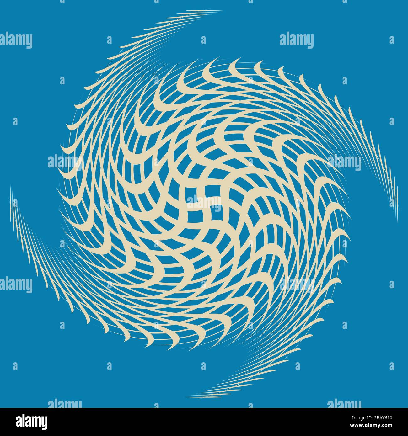 duotone curly, coil, gyration volute shape. twine vortex rotating in ...