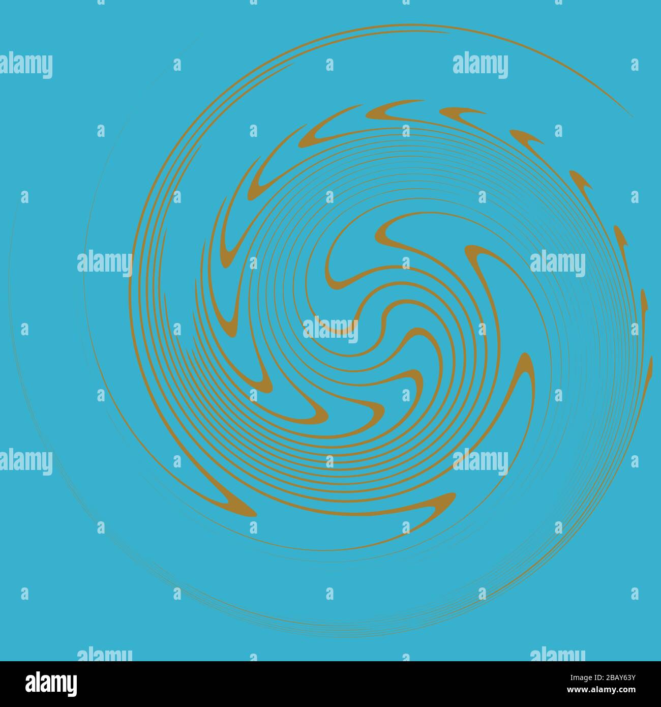 duotone curly, coil, gyration volute shape. twine vortex rotating in ...