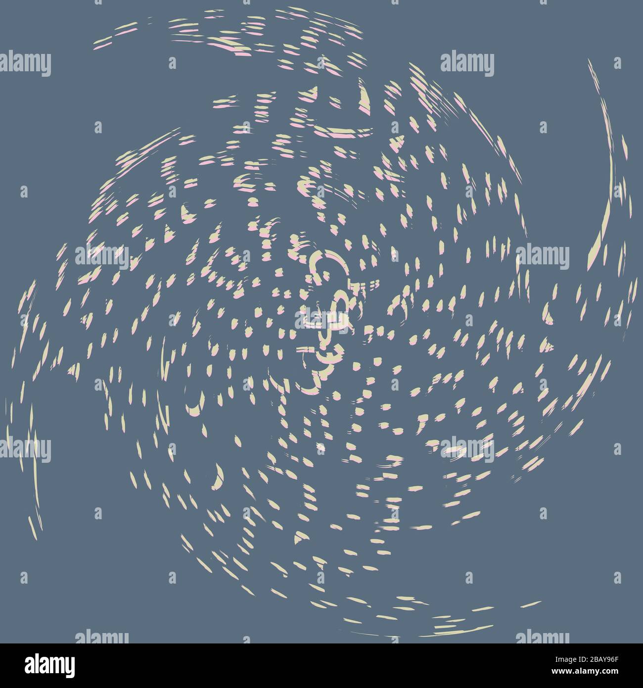 tricolor curly, coil, gyration volute shape. twine vortex rotating in ...