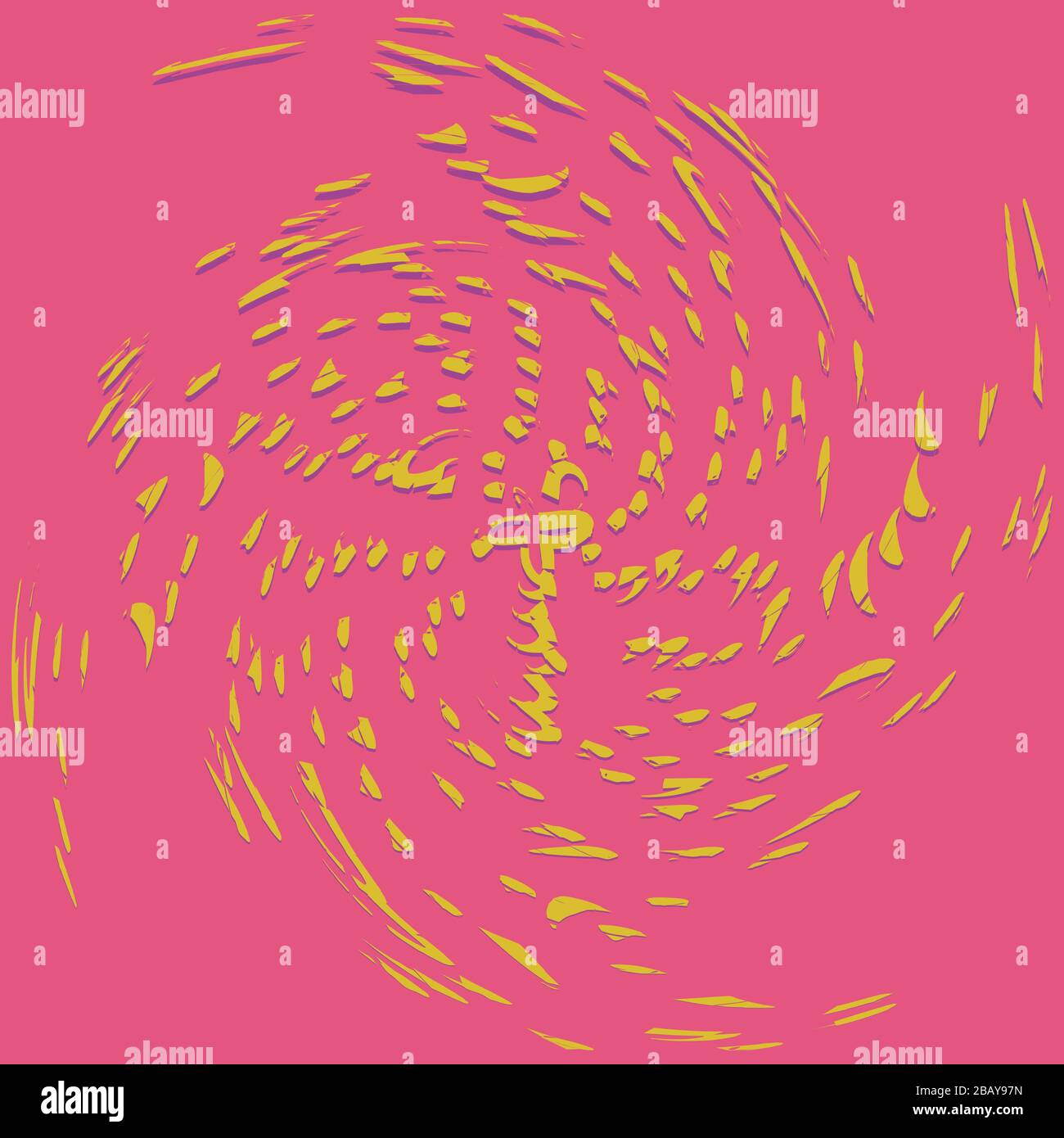 tricolor curly, coil, gyration volute shape. twine vortex rotating in ...