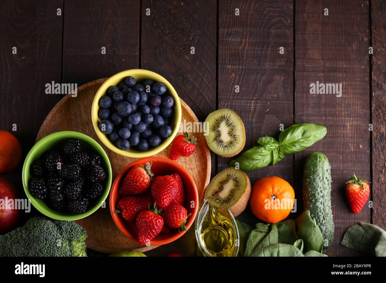 berries fruits vegetables for a healthy diet Stock Photo Alamy