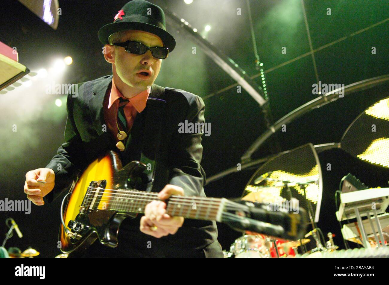 Adam Horovitz aka Ad-Rock of the Beastie Boys performing at the Santa