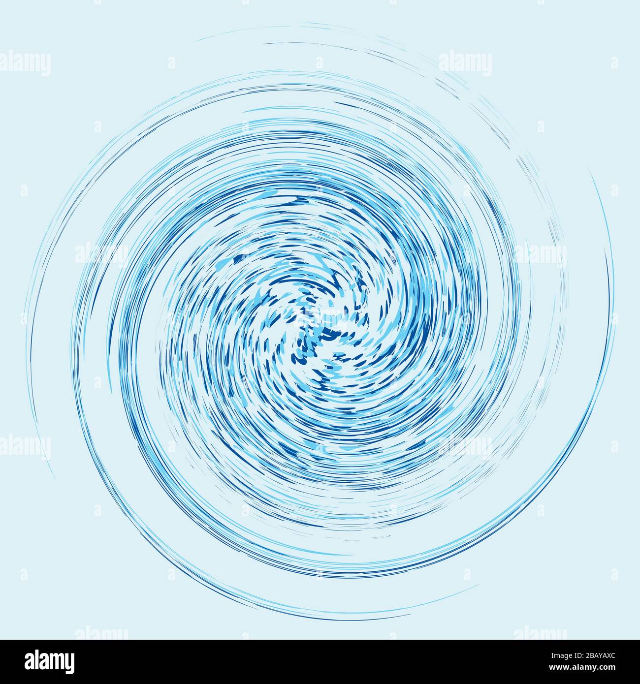 tricolor curly, coil, gyration volute shape. twine vortex rotating in ...