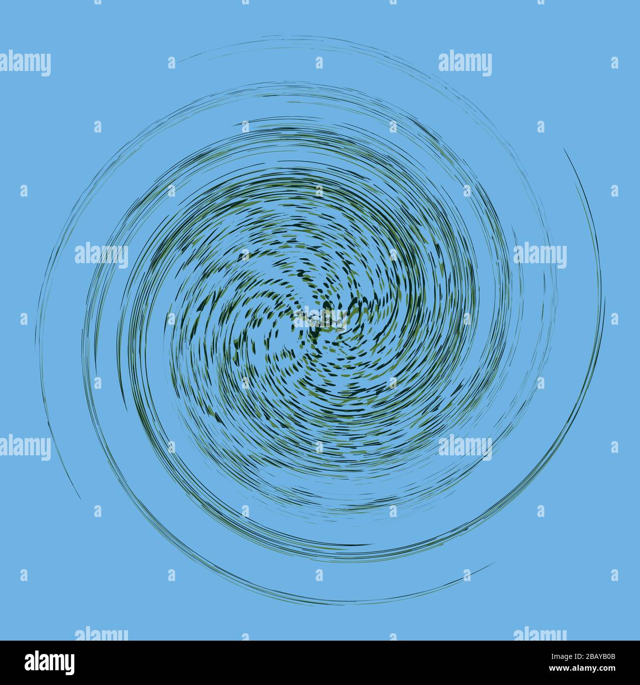 tricolor curly, coil, gyration volute shape. twine vortex rotating in ...