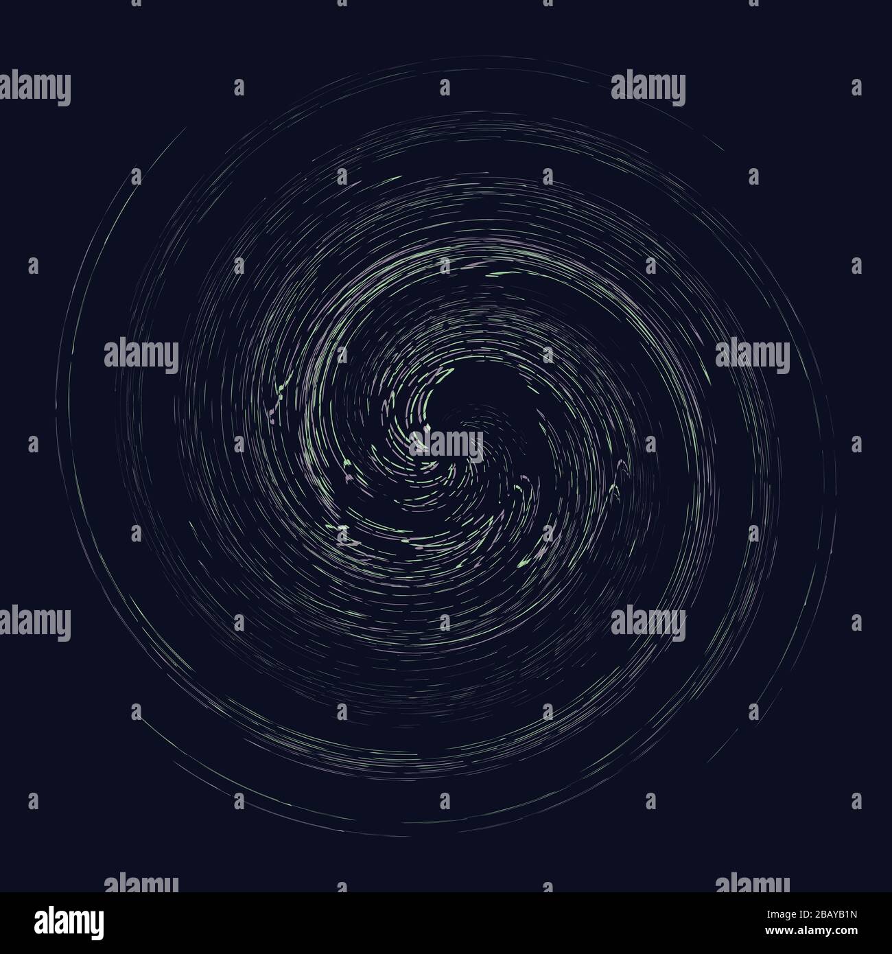 tricolor curly, coil, gyration volute shape. twine vortex rotating in ...