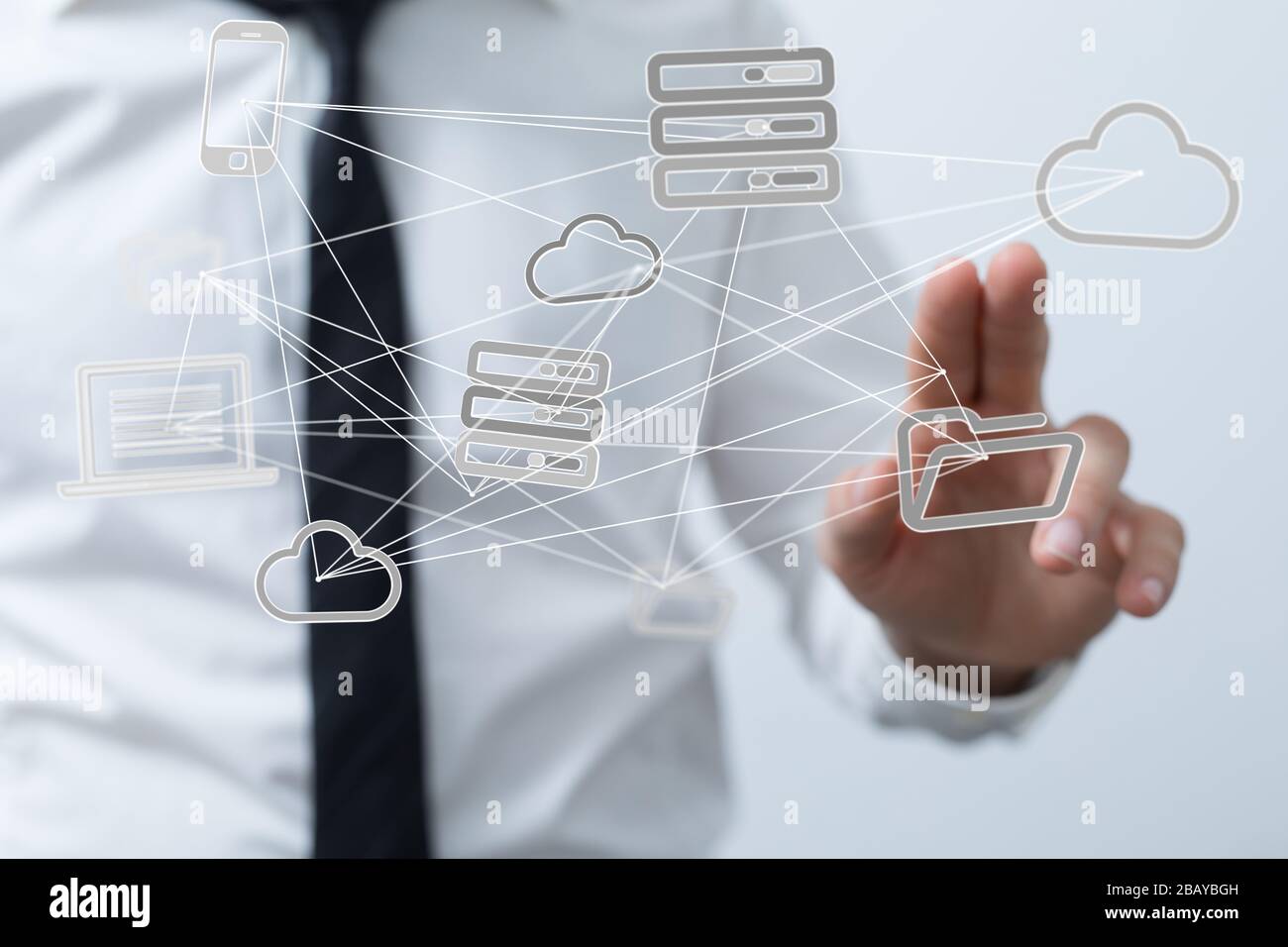 A Internet broadband and data streaming entertainment Stock Photo