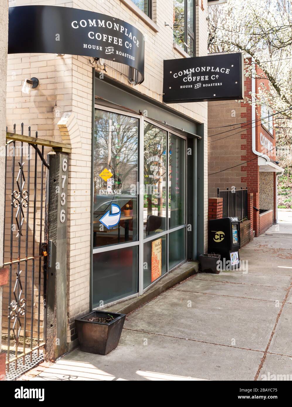 The Commonplace Coffee Company cafe on Reynolds Street in the Point