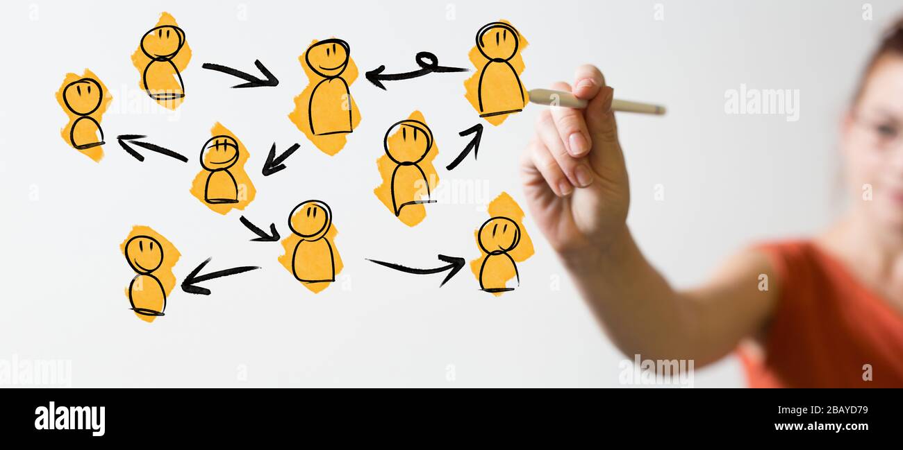 Digital Network and data concept Stock Photo