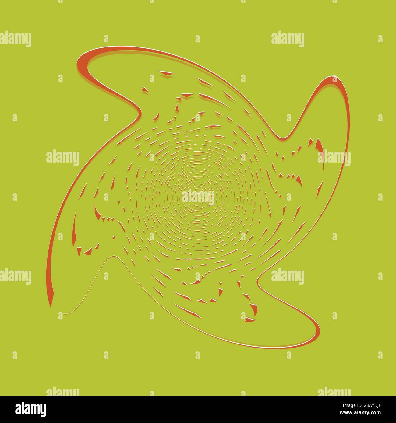 duotone curly, coil, gyration volute shape. twine vortex rotating in ...