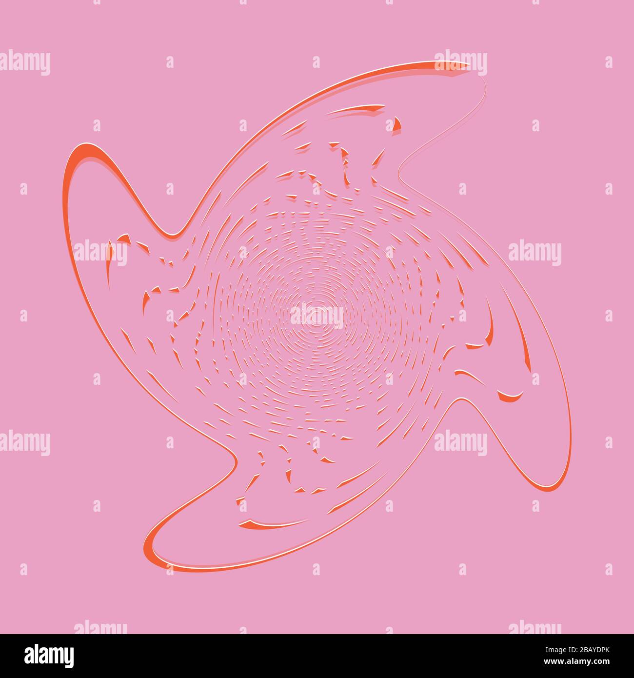 duotone curly, coil, gyration volute shape. twine vortex rotating in ...