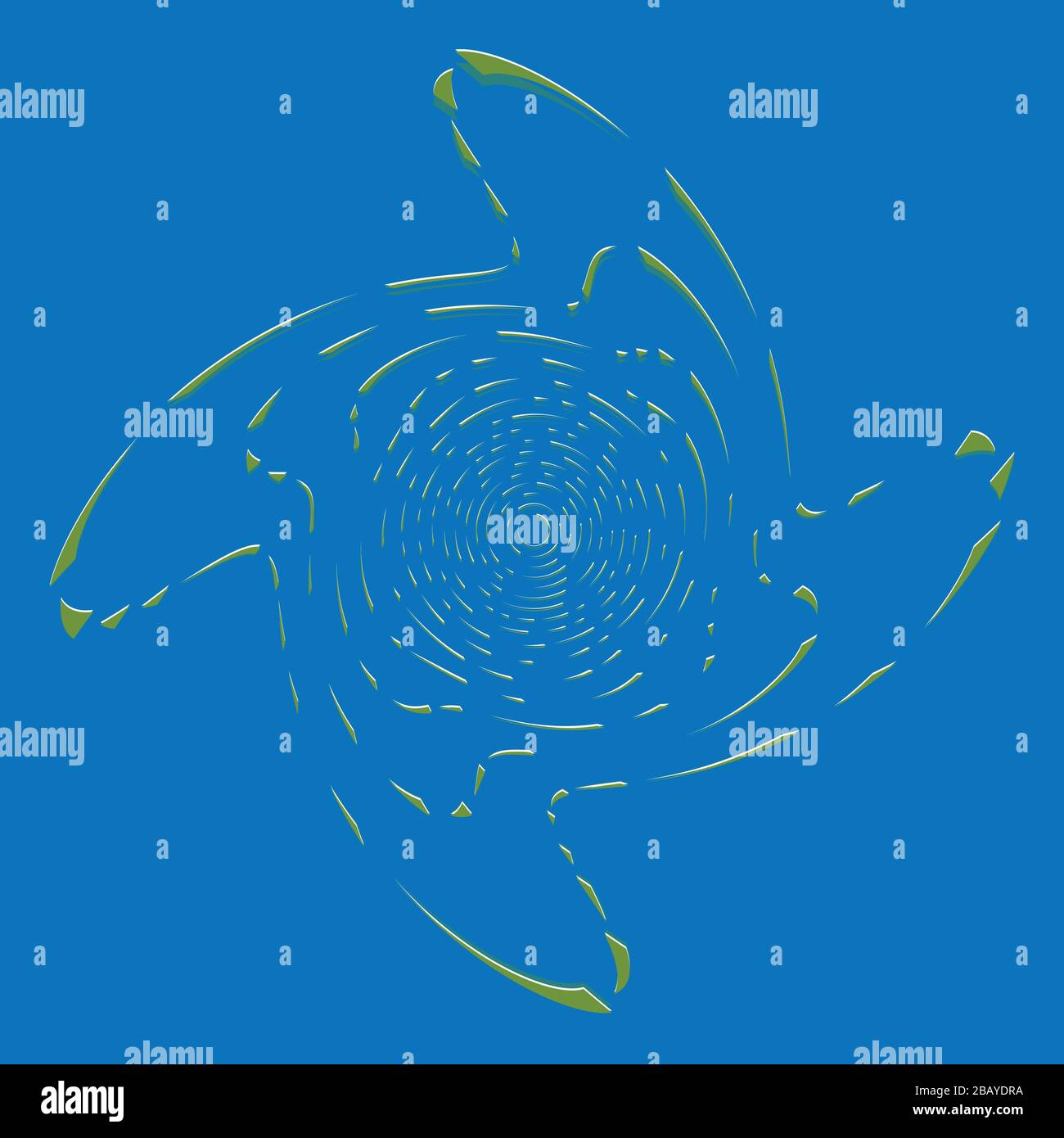 duotone curly, coil, gyration volute shape. twine vortex rotating in ...