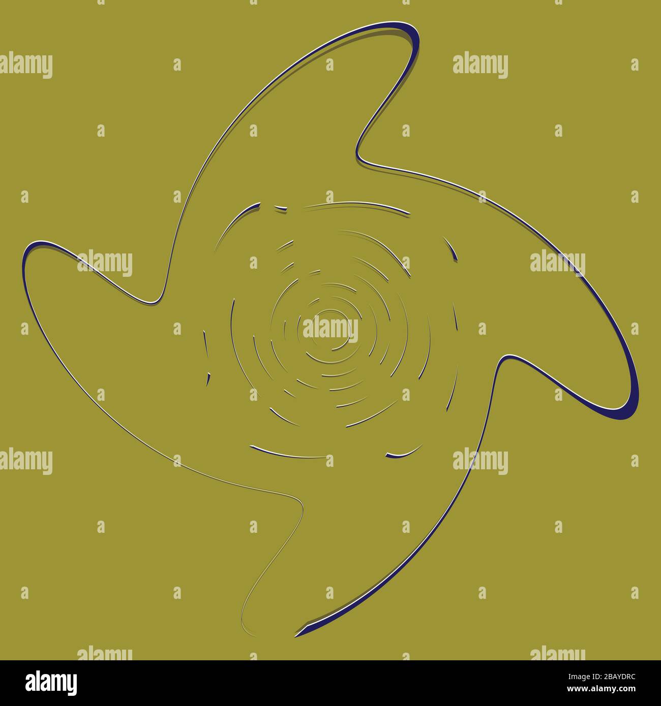 duotone curly, coil, gyration volute shape. twine vortex rotating in ...