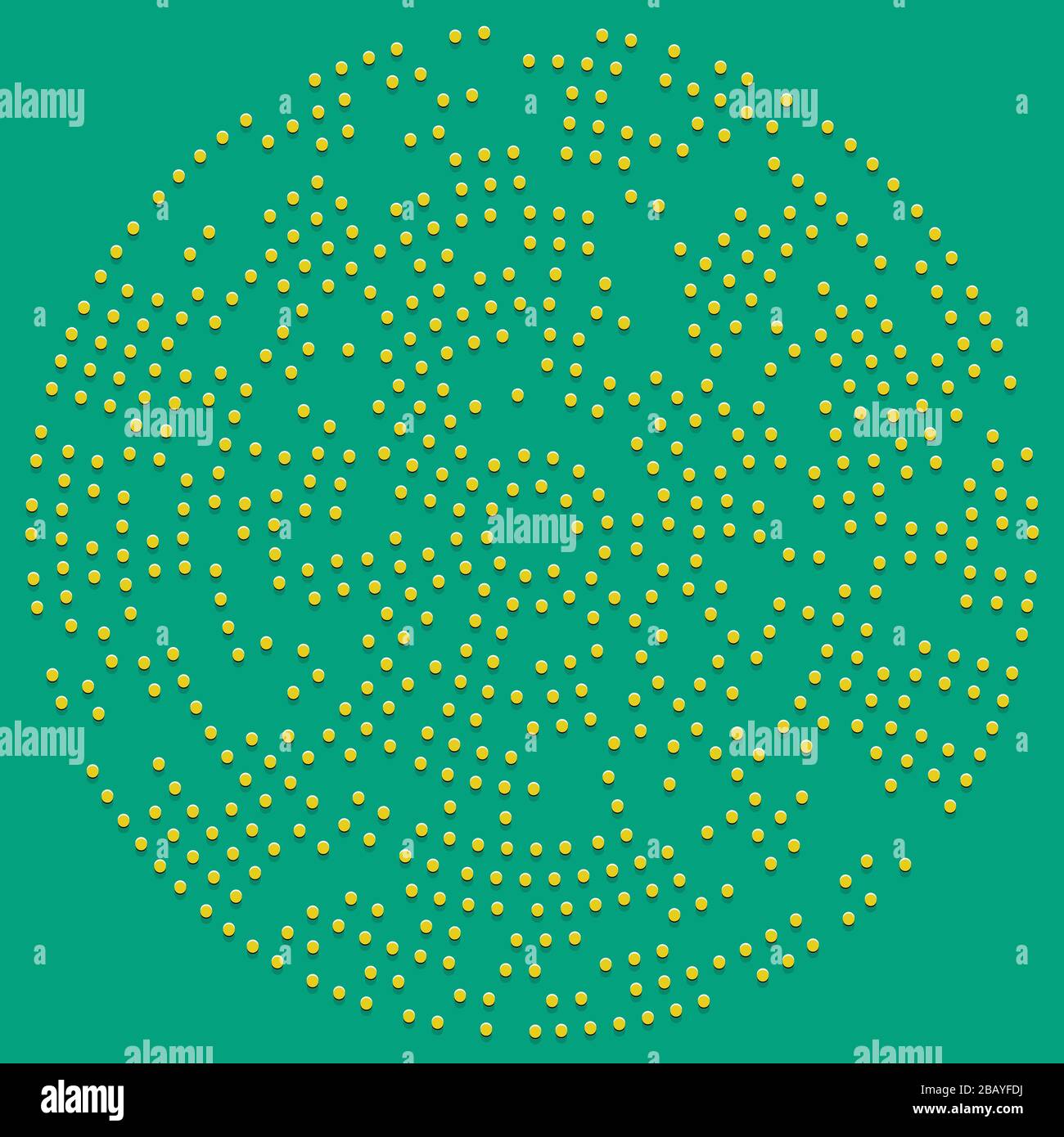 Random dots, circles abstract. Speckles, dotted radial, radiating ...