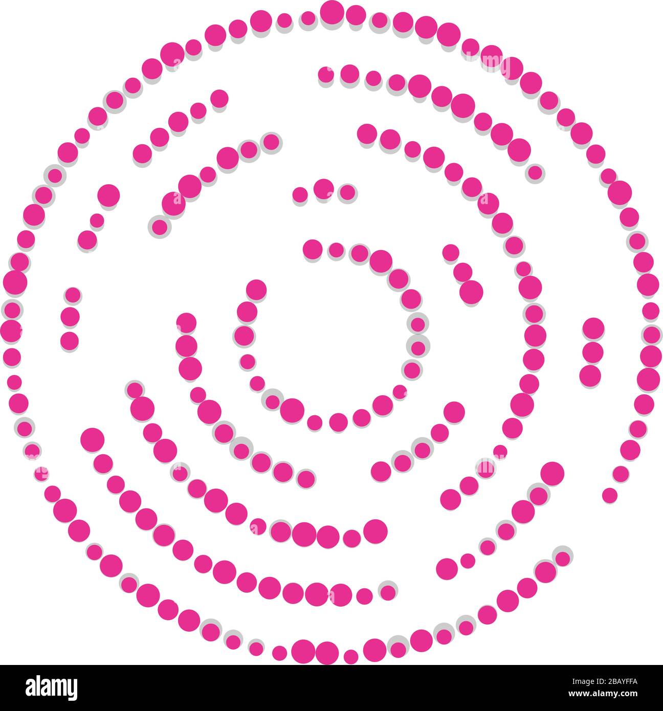 Random dots, circles abstract. Speckles, dotted radial, radiating ...