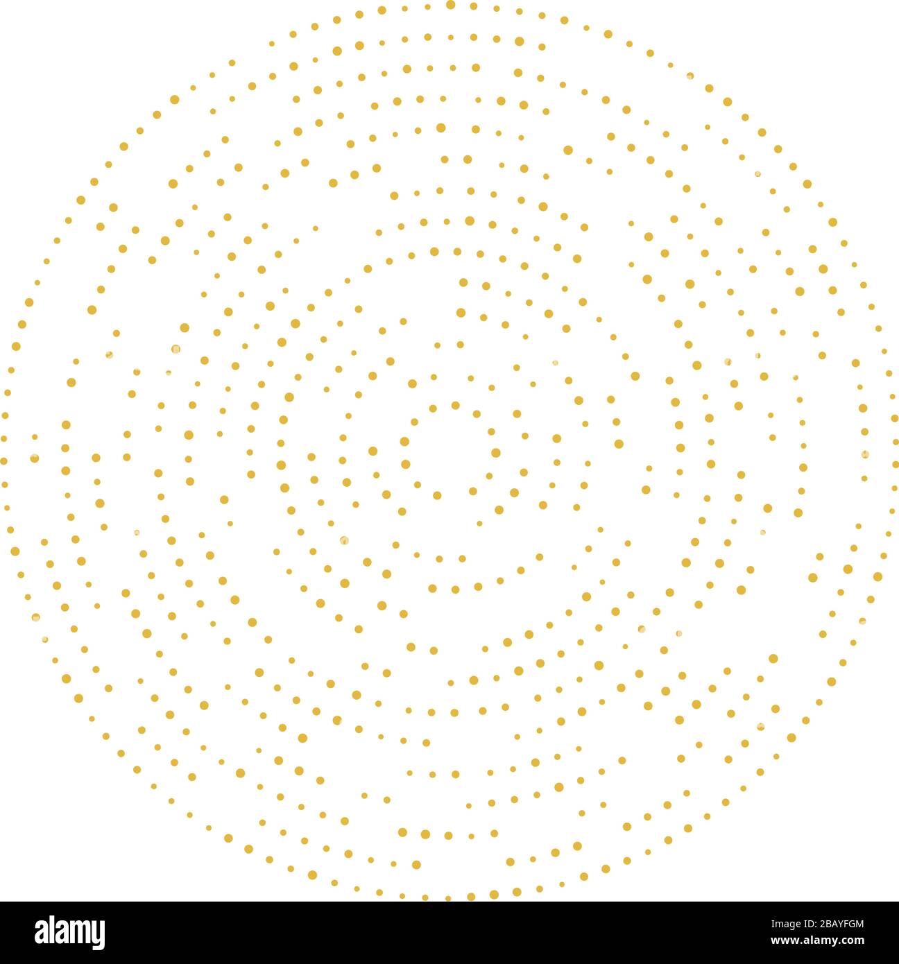 Random dots, circles abstract. Speckles, dotted radial, radiating ...