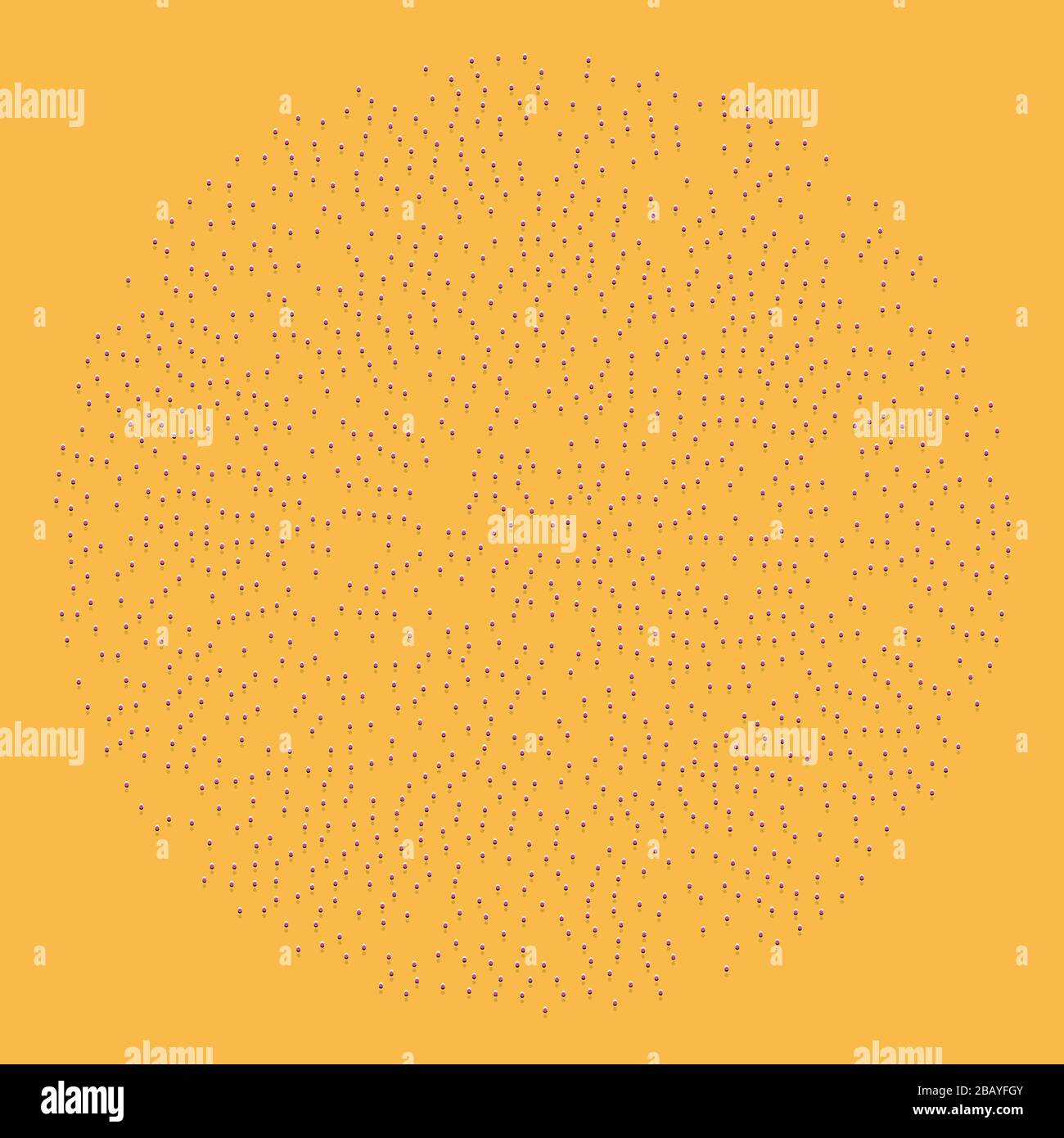 Random dots, circles abstract. Speckles, dotted radial, radiating ...
