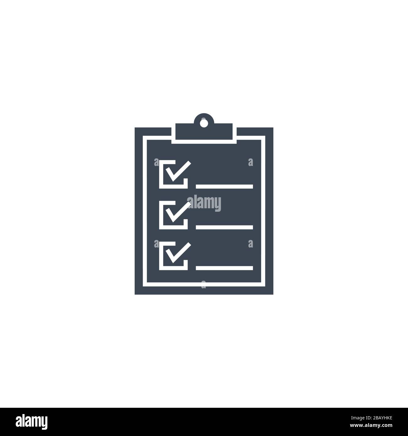 Clipboard related vector glyph icon. Stock Vector