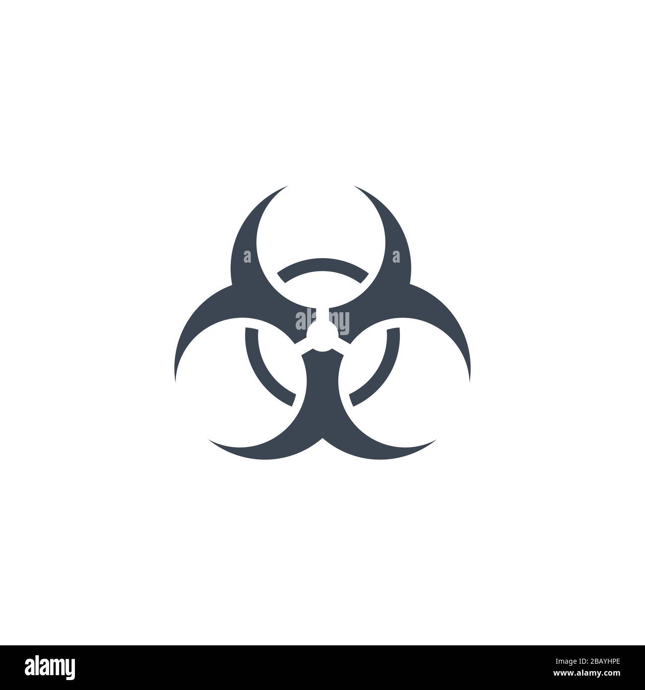 Biological Hazard related vector glyph icon. Stock Vector
