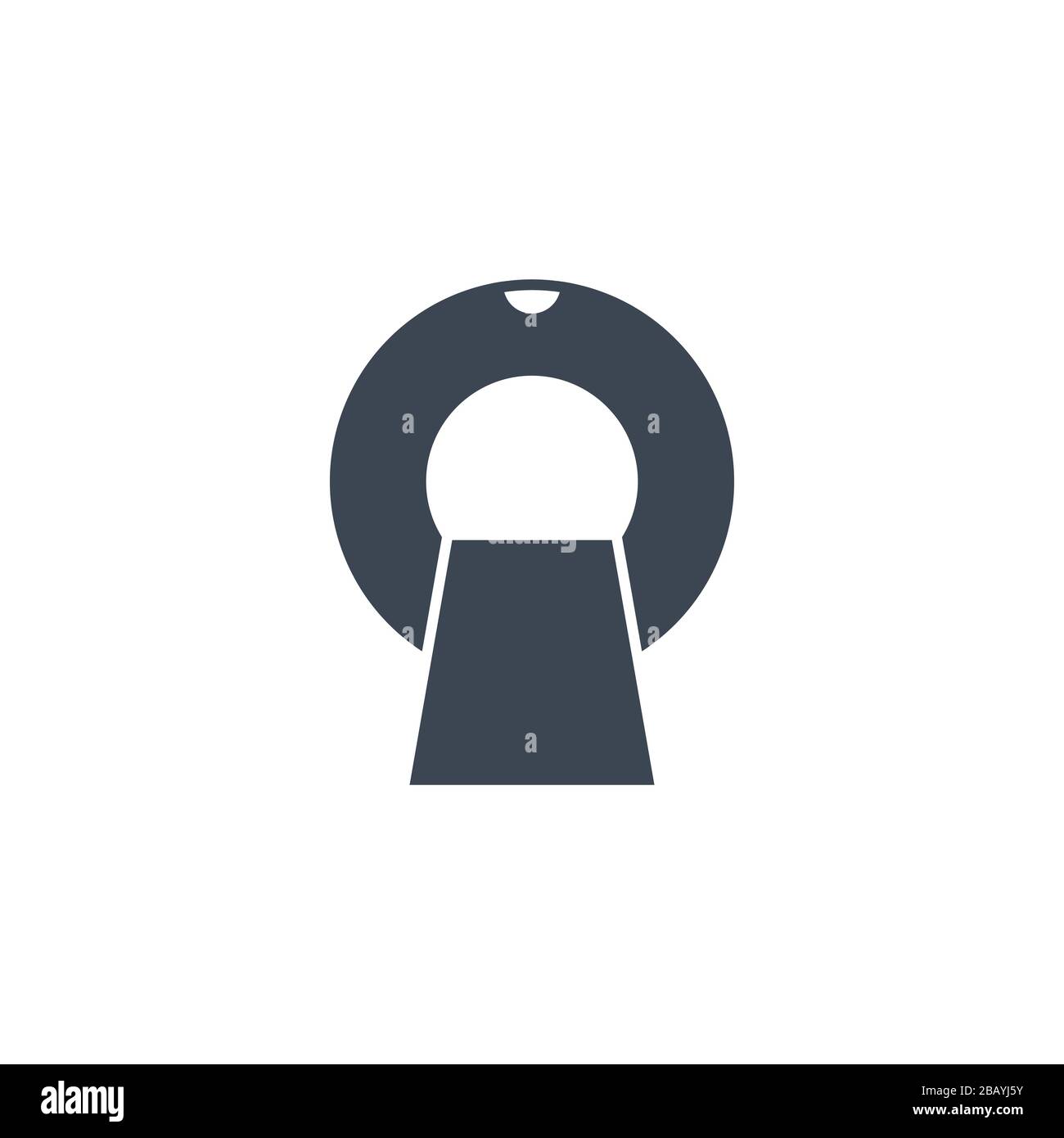 MRI related vector glyph icon. Stock Vector