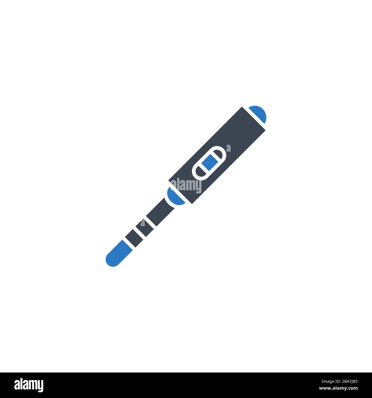 Pregnancy Test related vector glyph icon. Stock Vector