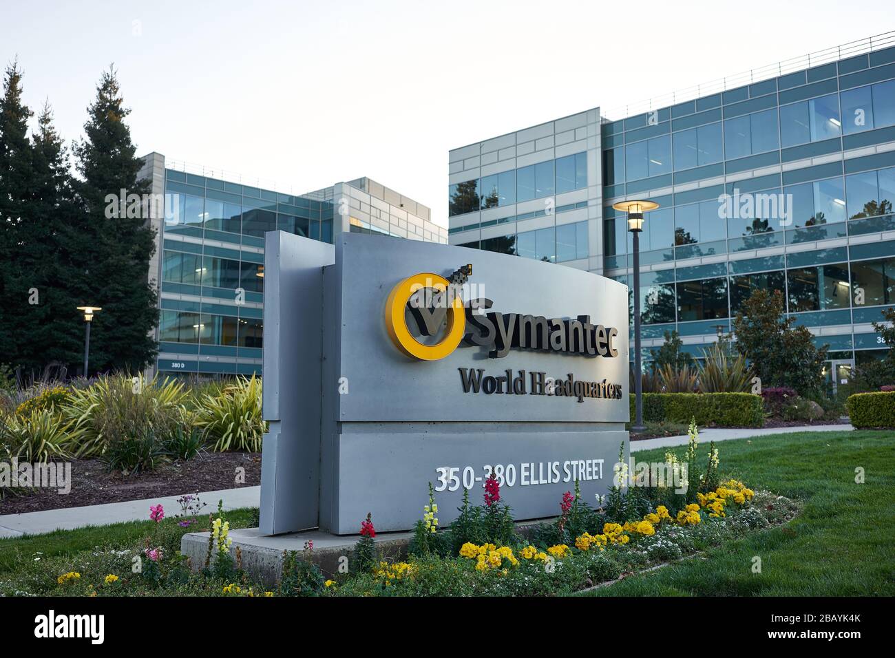 Symantec World Headquarters in Mountain View, California, United States. Stock Photo