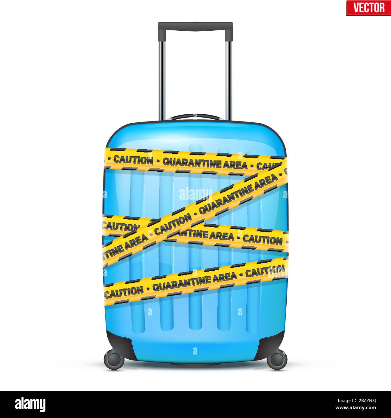 The collapse of the tourism industry Stock Vector