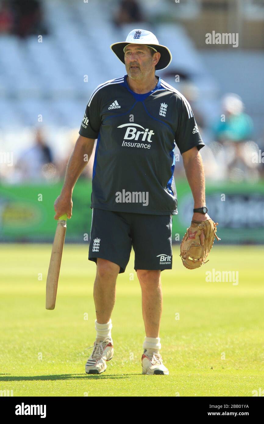 England's batting coach Graham Gooch Stock Photo Alamy