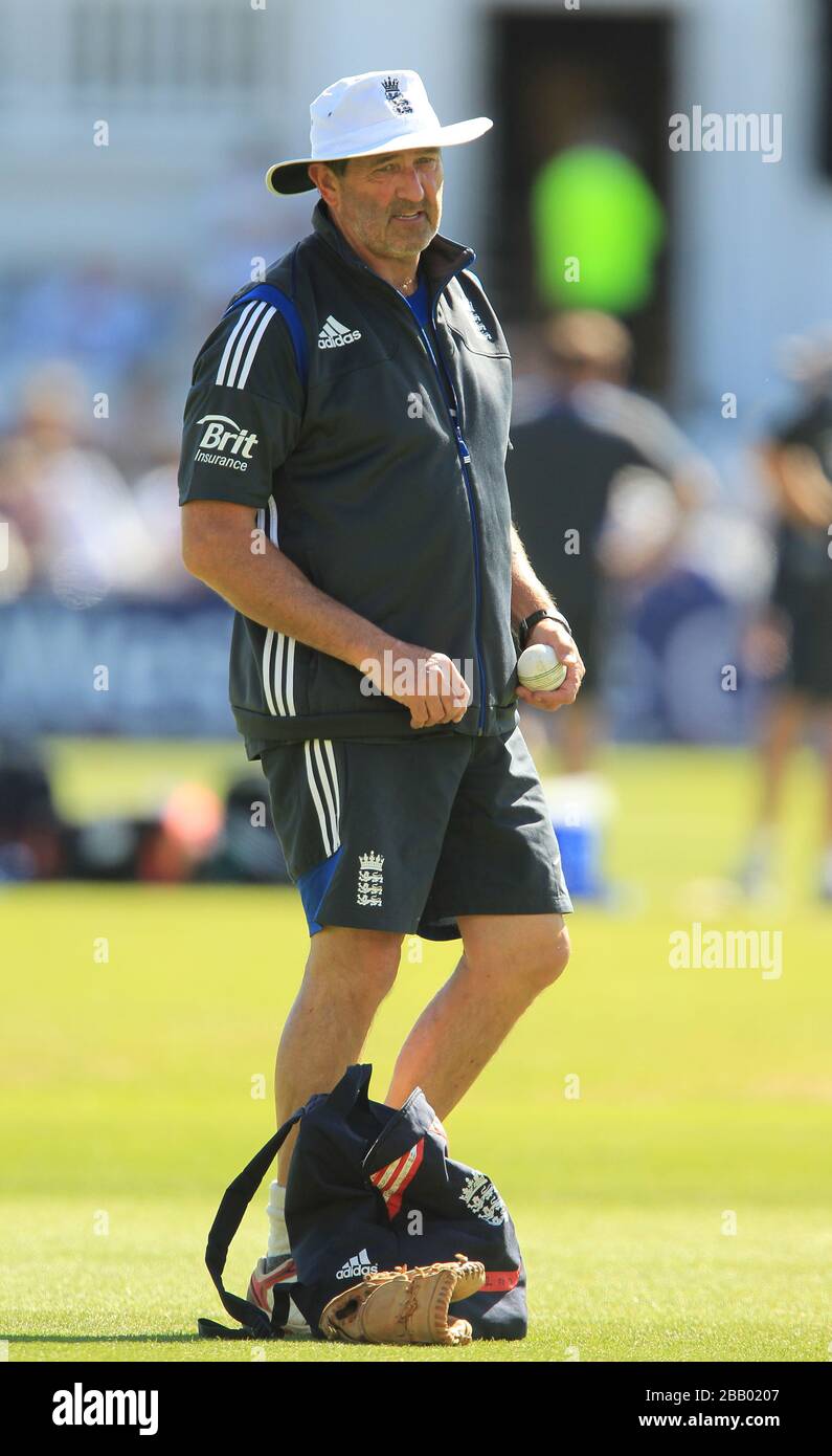 England's batting coach Graham Gooch Stock Photo Alamy