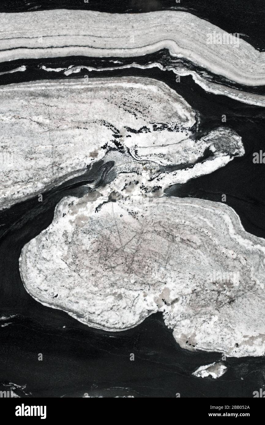 Abstract natural black and white granite stone texture Stock Photo Alamy