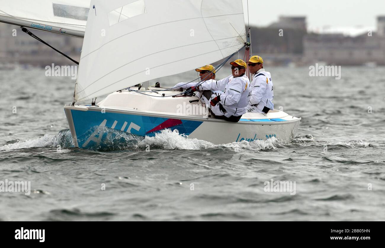 Australia's Sonar crew Colin Harrison, Jonathan Harris and Stephen ...