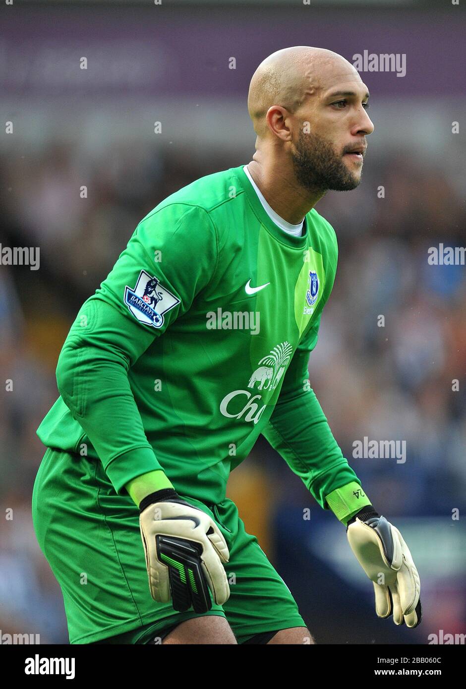 Tim Howard, Everton goalkeeper Stock Photo - Alamy