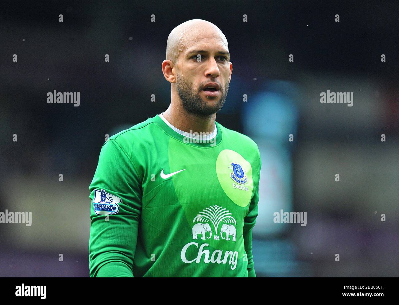 Tim Howard, Everton goalkeeper Stock Photo