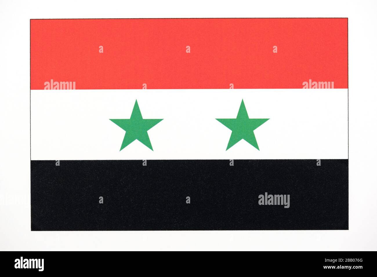 National flag of Syria. Stock Photo