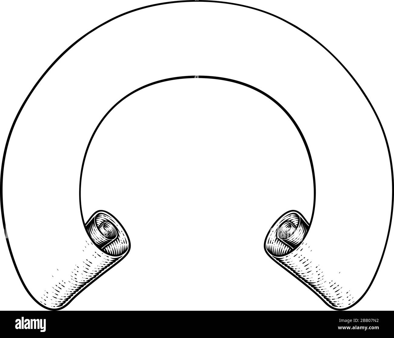 Round vintage christmas banner Black and White Stock Photos & Images ...