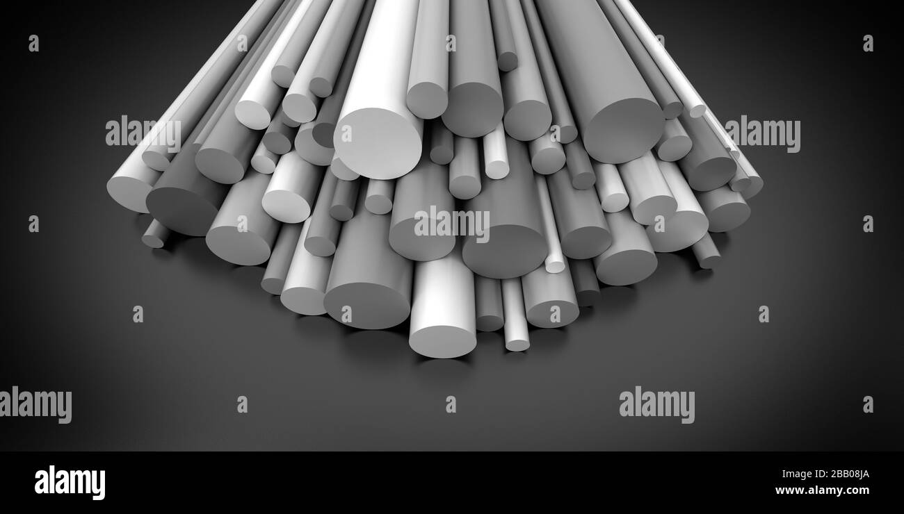 Plastic rods on dark background Stock Photo Alamy