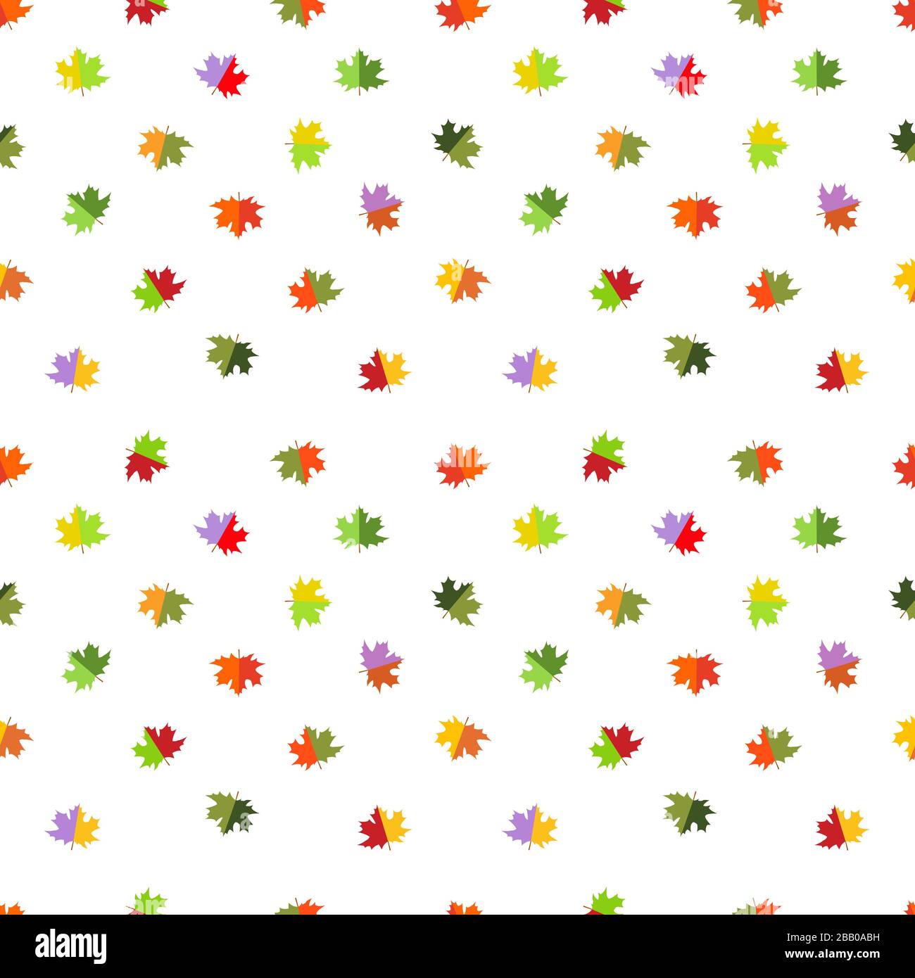 Autumn seamless pattern maple colorful leaves Stock Vector Image & Art ...