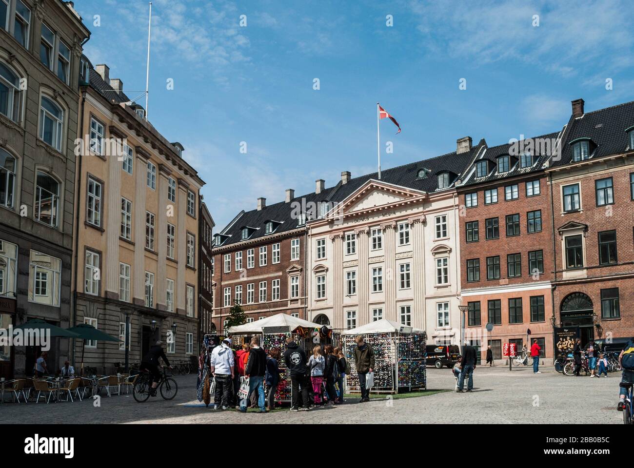 Old Market Square (Gammeltorv), Copenhagen, Denmark, Europe. Stock Photo