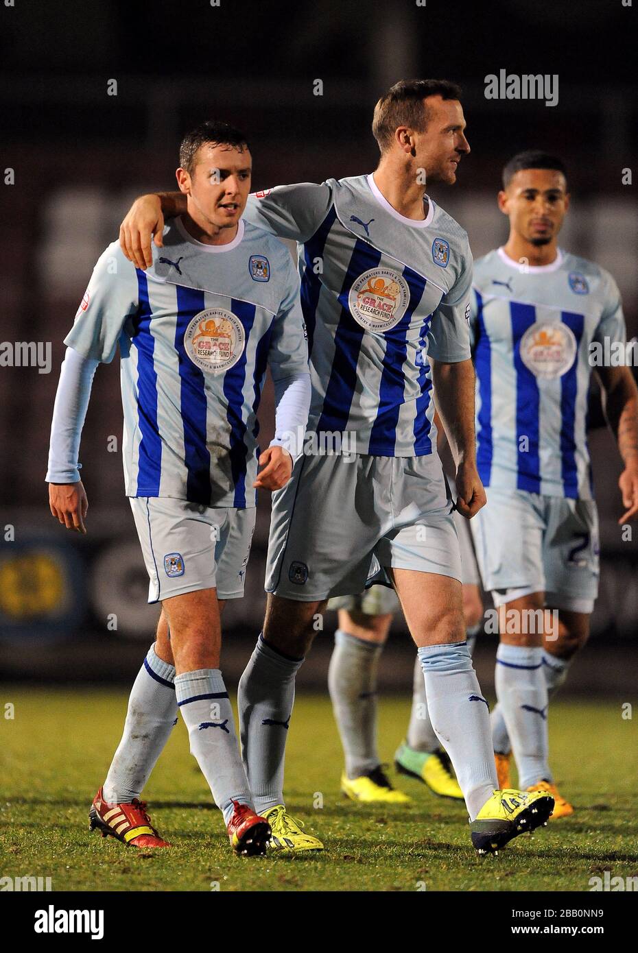 Coventry City's Blair Adams (left) and Andy ster after the game