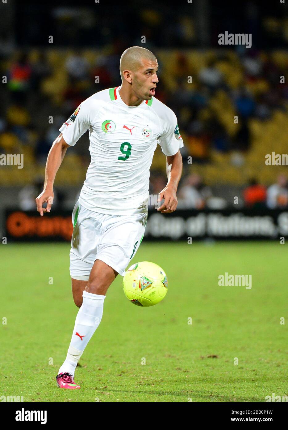Anderlecht's Islam Slimani pictured during a soccer match between