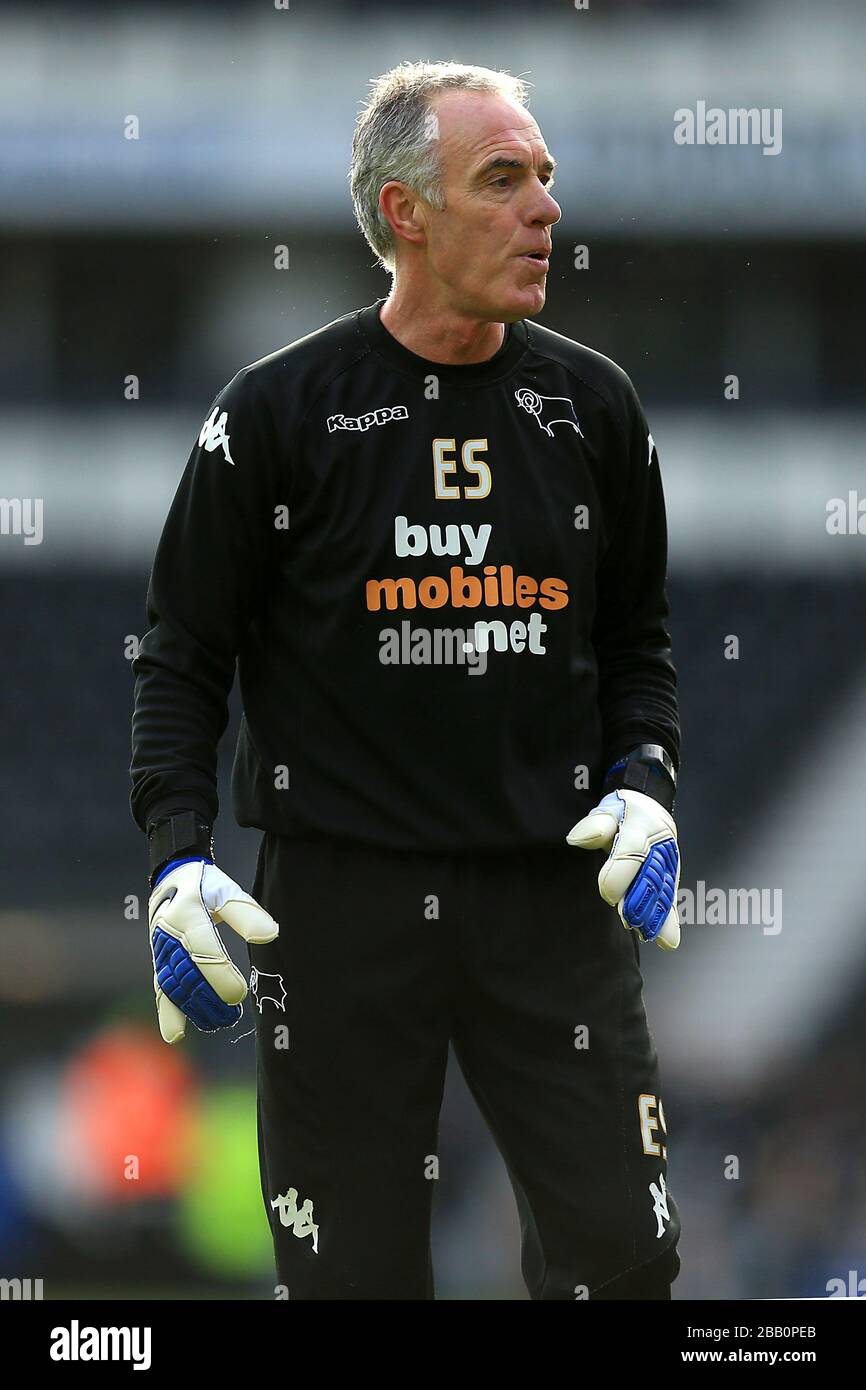 Goalkeeping Coach Eric Steele, Derby County. Stock Photo