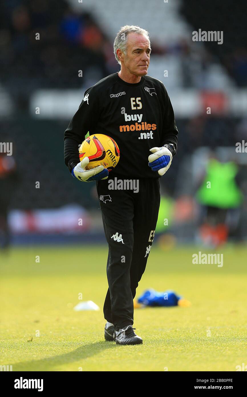 Goalkeeping Coach Eric Steele, Derby County. Stock Photo