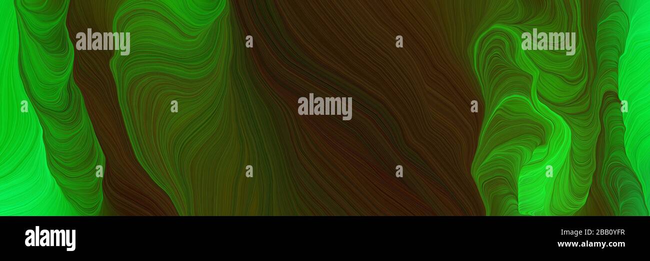 dynamic colorful curves graphic with very dark green, forest green and ...