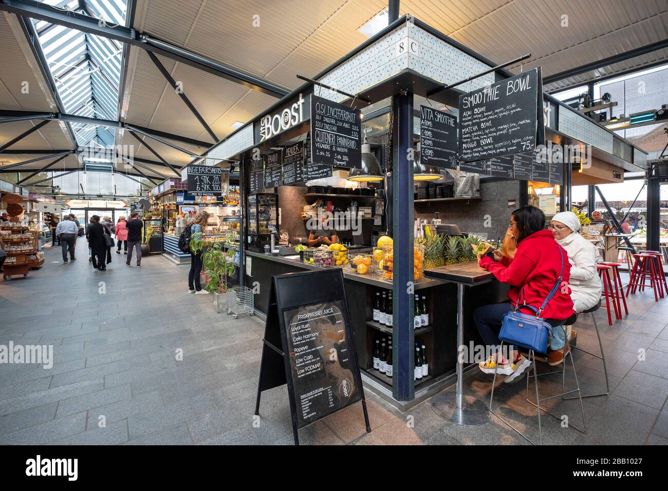 Torvehallerne indoor food market in Copenhagen, Denmark, Europe Stock Photo Alamy