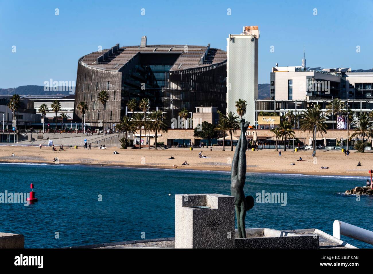 Olympic port of Barcelona, Catalonia, Spain. Stock Photo