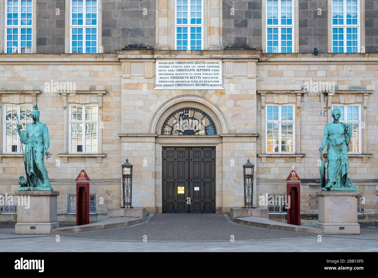 Christiansborg Palace in Copenhagen, Denmark, Europe Stock Photo