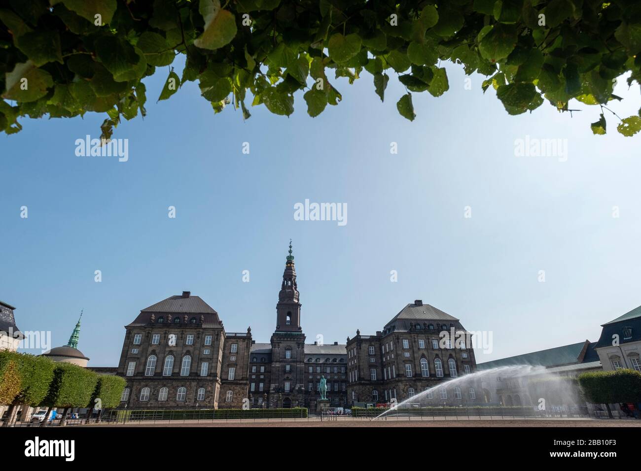 Christiansborg Palace in Copenhagen, Denmark, Europe Stock Photo
