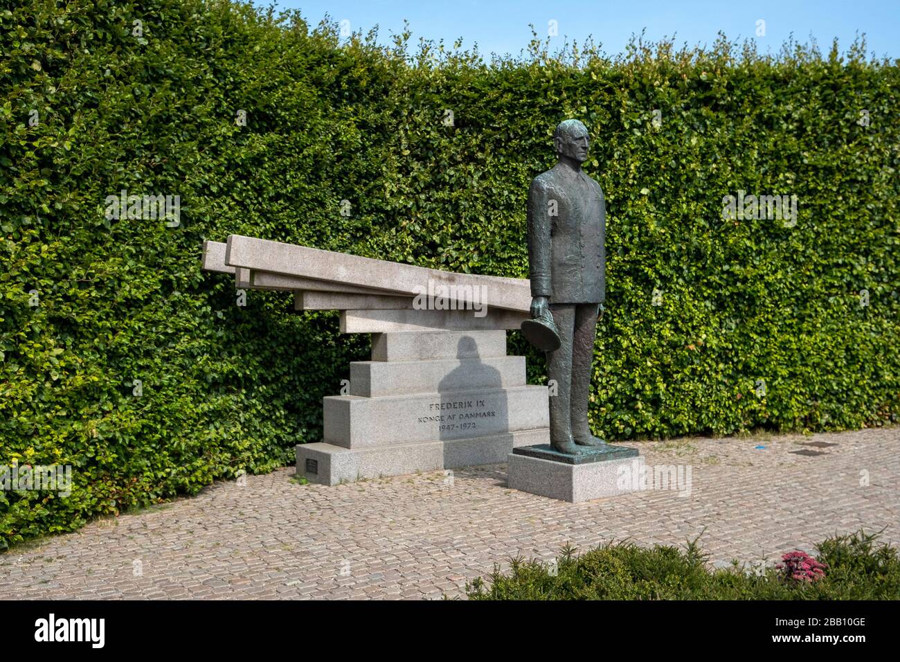 Statue of King Frederick IX of Denmark at Langelinie Park in Copenhagen, Denmark, Europe Stock Photo