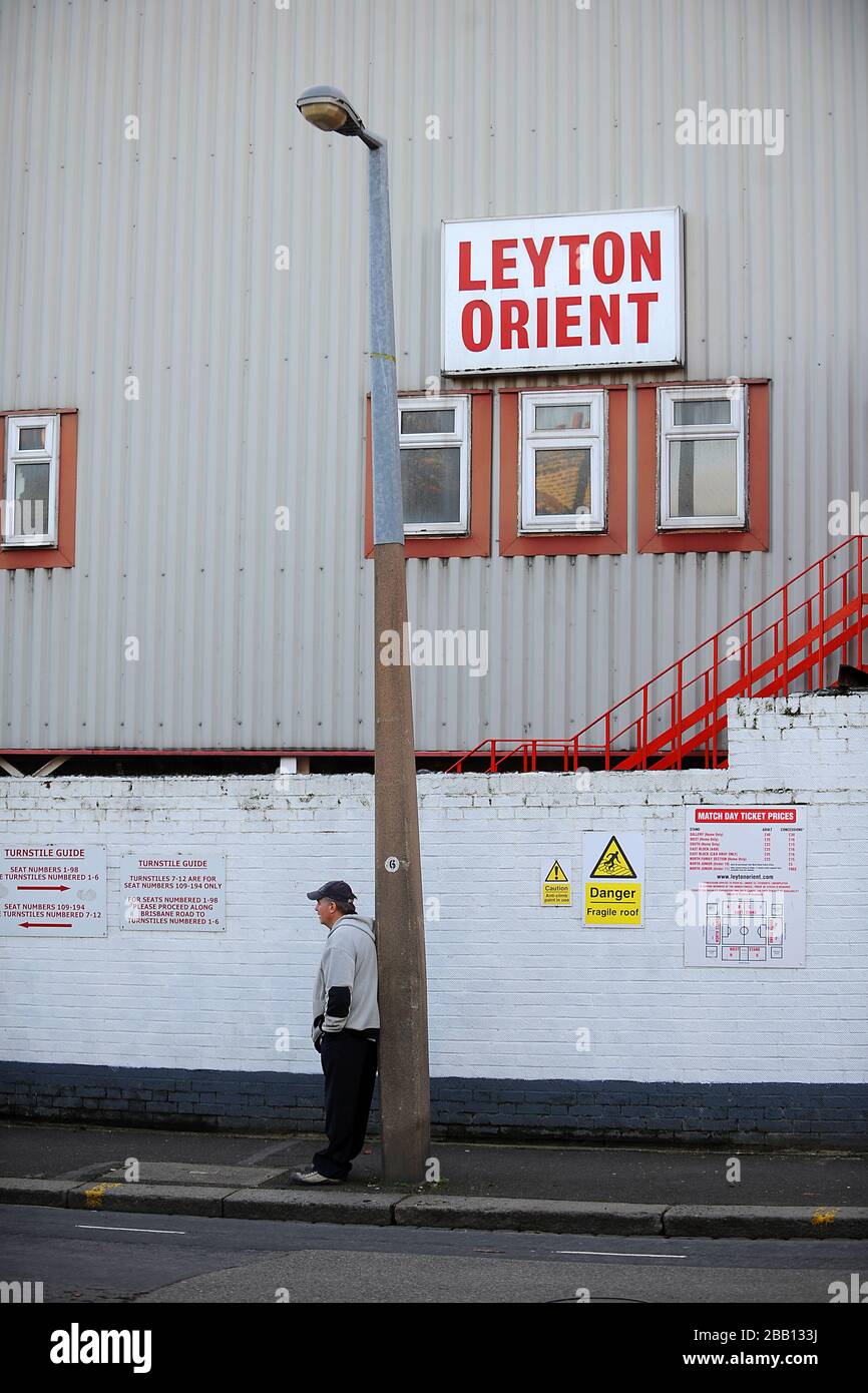 General view of the Matchroom Stadium home of Leyton Orient Football Club. Stock Photo
